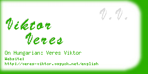 viktor veres business card